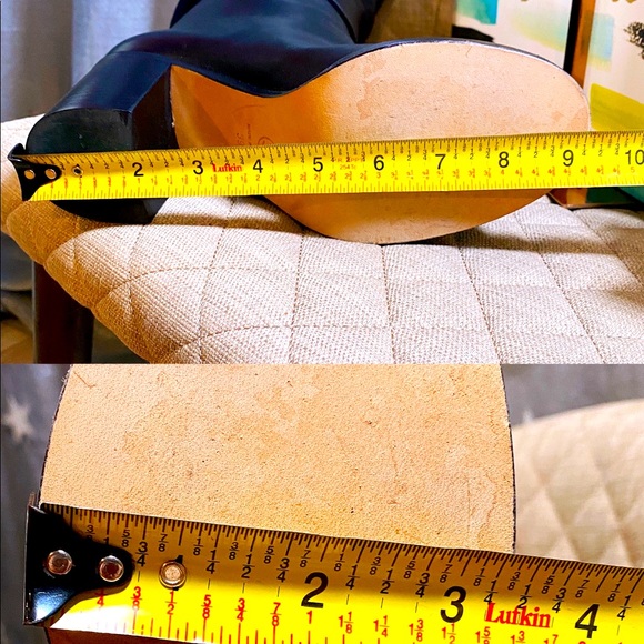 ♥️SOLD♥️AUTH CHANEL CC Logo High Fold Over Runway Butter Lambskin Boots 39 - Picture 15 of 17